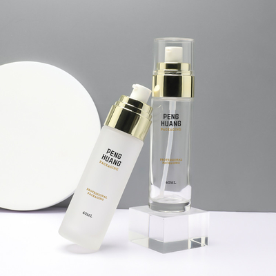 Luksusowa szklana butelka na balsam 60 ml pojemnik na kosmetyki do sitodruku