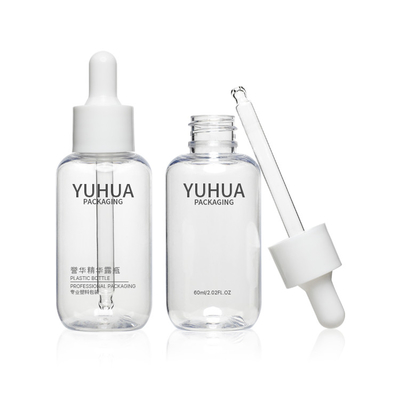 2 uncje Recycled PCR 60 ml Plastikowe butelki z serum do twarzy Push Bottom Dropper