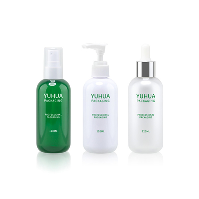 120 ml 150 ml zielona plastikowa butelka z zakraplaczem sitodruk balsam do kremu opakowanie