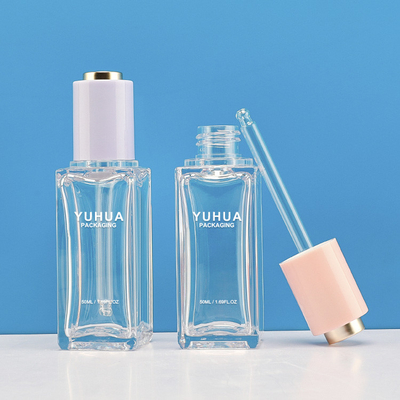 50 ml plastikowe butelki do pakowania Twist Push Button Naciśnij przezroczystą butelkę z kroplomierzem