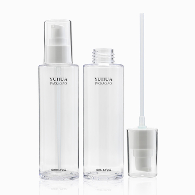 100 ml 130 ml 150 ml Plastikowa butelka na balsam Matowa przezroczysta okrągła butelka z pompką