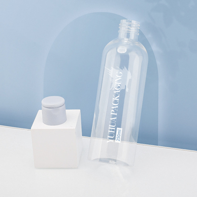Dostosowane logo 250 ml plastikowe butelki z klapką do odżywki do szamponu