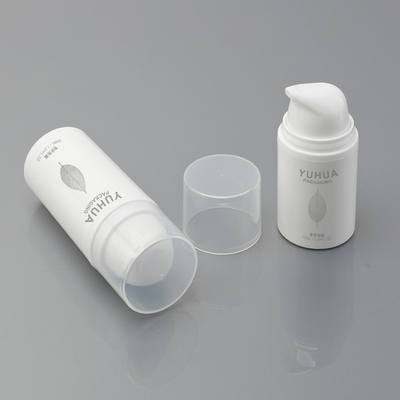 Niestandardowe plastikowe butelki do pakowania 15 ml 30 ml 50 ml Białe butelki bezpowietrzne