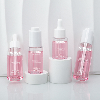 Niestandardowy przezroczysty cylinder 30 ml 40 ml 50 ml 60 ml Butelka z balsamem do serum