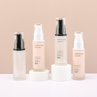 30ml Frosted Glass Foundation Cream Bottle with pump