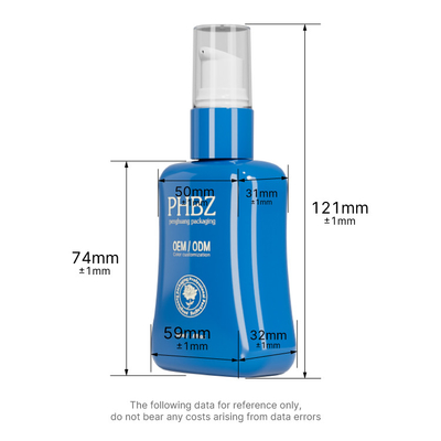 Opakowania do pielęgnacji skóry Drukowanie Oblate Pump Lotion Butelka 50 ml Trapezoidalny kształt