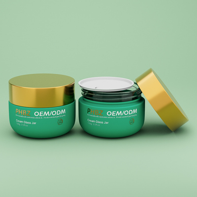 OEM ODM Pusty Matte Krem Kosmetyczny słoik 100g Szklane Body Butter słoik z pokrywą