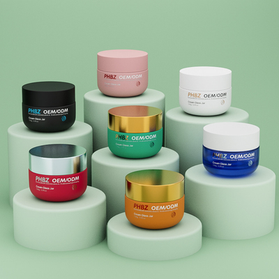 OEM ODM Pusty Matte Krem Kosmetyczny słoik 100g Szklane Body Butter słoik z pokrywą