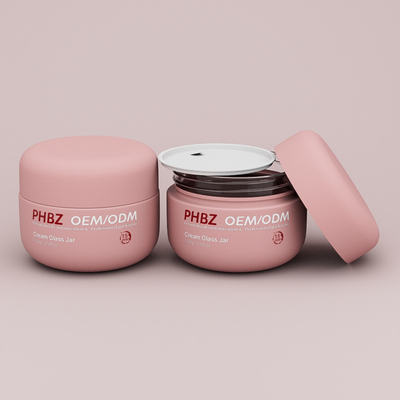 Luxury Round Empty 100g Cream Szklane słoiki do twarzy Cream Body Scrub Maska twarzy masło