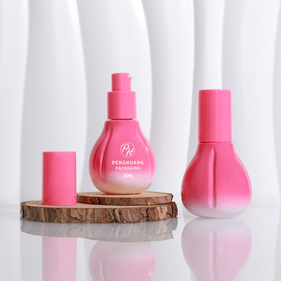 Gorąca sprzedaż Pump Cap Szklana butelka kosmetyczna pojemnik do serum kremu balsam