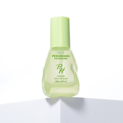 Avocado Green Clear 30 ml Szklane butelki z płynnym fundamentem do opakowań do pielęgnacji skóry