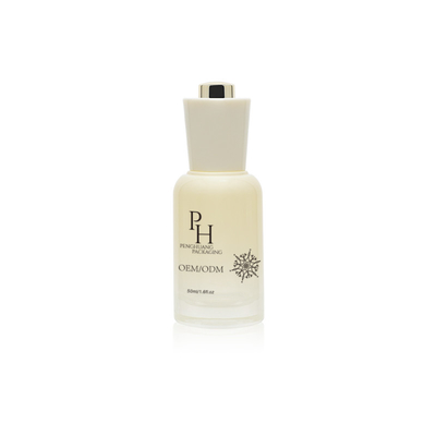 Zindywidualizowane logo 30 ml okrągłe pusty szklany Serum butelki kroplówki z silk screen druku