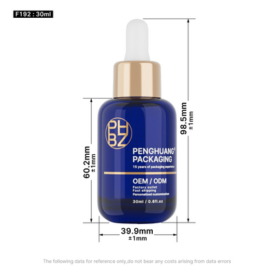 30 ml okrągłych szklanych butelek z kroplówką do oleju eterycznego do pielęgnacji włosów