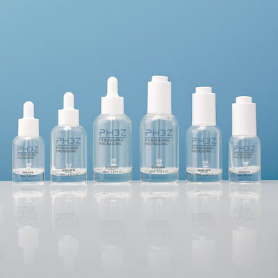 15 ml, 30 ml butelki z pustym, okrągłym szkłem z kroplówką do serum do opakowań do pielęgnacji skóry