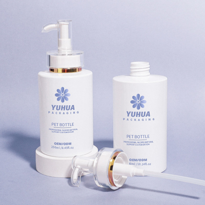 Flaska z szamponem dla zwierząt domowych z płaskim ramieniem 250 ml 300 ml Flaska z pompą do balsamów do ciała