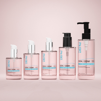 Szklana butelka kosmetyczna na zamówienie 100 ml 120 ml 150 ml butelka z pompą serum