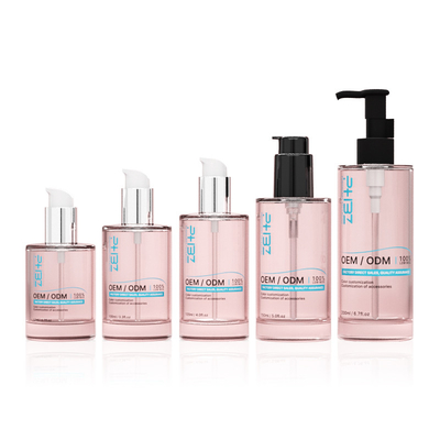 Szklana butelka kosmetyczna na zamówienie 100 ml 120 ml 150 ml butelka z pompą serum