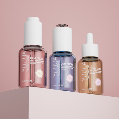 50 ml elastyczne butelki z kroplami do surowicy ODM/OEM