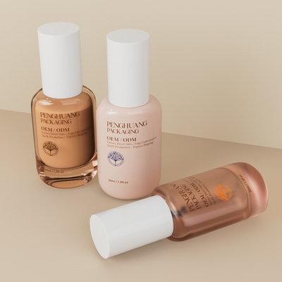 Szklana butelka z przejrzystym fundamentem 30 ml 1 oz