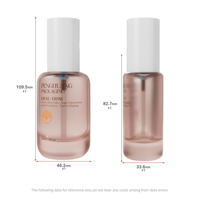 Szklana butelka z przejrzystym fundamentem 30 ml 1 oz