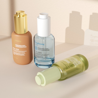 Butelki z zakraplaczem do serum 30 ml, szklana butelka na olejek eteryczny z zakraplaczem