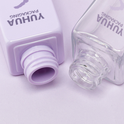 Niestandardowe logo Plastikowa kwadratowa butelka z zakraplaczem Esencja Olejek Serum Butelka do spersonalizowanego logo Pielęgnacja skóry