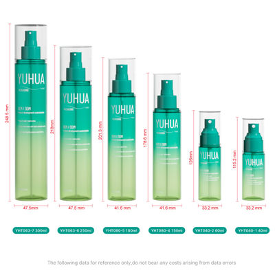 Customized Gradient Color PET Spray Bottle with Fine Mist Sprayer for Cosmetic Use in 40ml-300ml Sizes