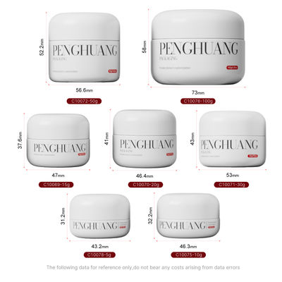 Niestandardowe szklane słoiczki na krem do balsamu do ust w kolorze białym/przezroczystym/niestandardowym z logo i niestandardowym kolorem/nadrukiem