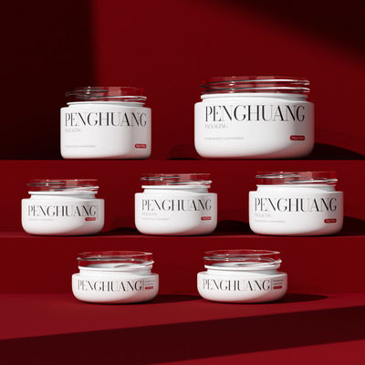 Niestandardowe szklane słoiczki na krem do balsamu do ust w kolorze białym/przezroczystym/niestandardowym z logo i niestandardowym kolorem/nadrukiem