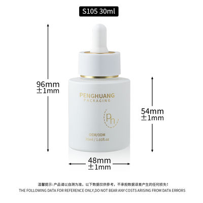 Przejrzysty szklany butelkowiec do kropelki serum do indywidualnej pielęgnacji skóry