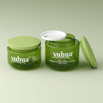 Jasny lub kolorowy pojemnik kremowy z tworzyw sztucznych o okrągłym kształcie Idealny do kremów kosmetycznych, balsamów do pielęgnacji skóry i opakowań kosmetycznych