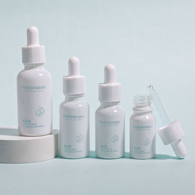 Logo Niestandardowa okrągła butelka z olejem z surowicy Trwałe konstrukcja przeciwciśnieniowa nadaje się do olejów eterycznych, pielęgnacji skóry i opakowań kosmetycznych