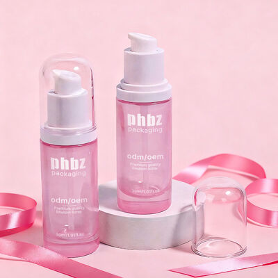 Szklane butelki na lotion ze szklanymi butelkami z pompką, wytrzymały materiał szklany przeznaczony do balsamów do pielęgnacji skóry i kosmetyków