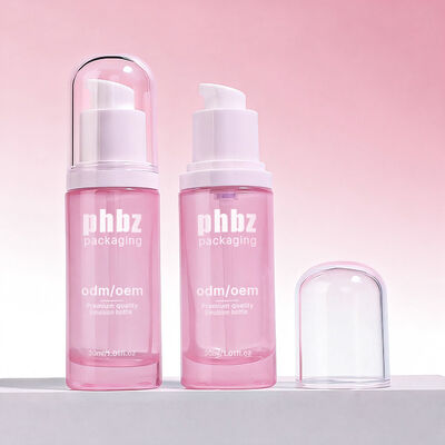 Szklane butelki na lotion ze szklanymi butelkami z pompką, wytrzymały materiał szklany przeznaczony do balsamów do pielęgnacji skóry i kosmetyków