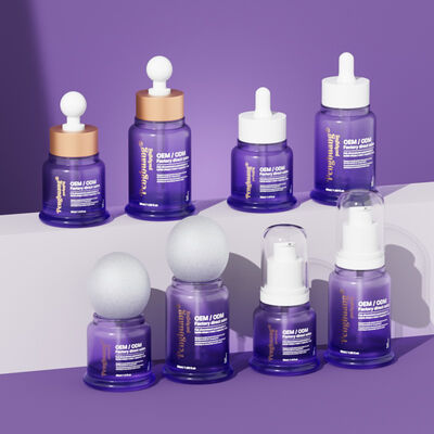 Szklana butelka z zakraplaczem do serum i olejków. Dostępna darmowa próbka. Rozwiązanie opakowaniowe dla olejków eterycznych, serum i płynów kosmetycznych.