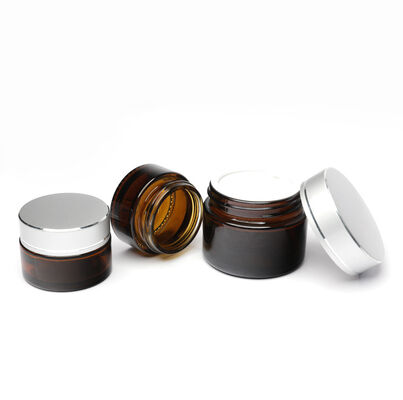 Zestaw szklanych opakowań kosmetycznych z możliwością nadruku sitodrukiem, z własnym logo i personalizacją kolorystyczną