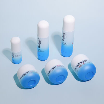 Zestaw szklanych opakowań kosmetycznych z możliwością nadruku sitodrukiem, z własnym logo i personalizacją kolorystyczną