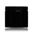 Frosted OEM Wide Mouth Cosmetic Jars 500ml PET Jar With Black Lid