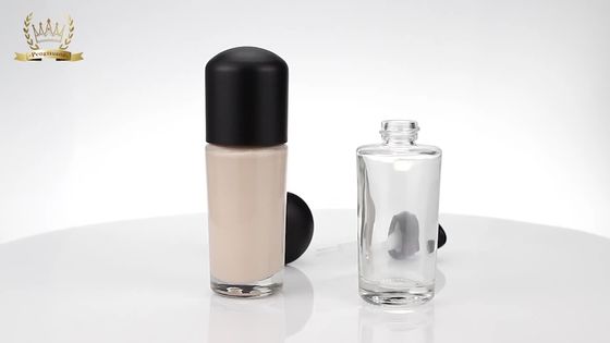 30 ml kosmetycznego makijażu Szklana butelka z balsamem Płynna butelka z podkładem z pompką