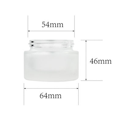 200g Frosted Glass Jars With Gold Lids OEM ODM Customizable