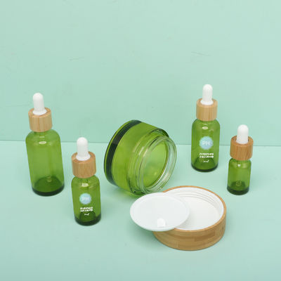 Butelka z zakraplaczem Green Bamboo Essential Oil Aluminiowa i plastikowa obroża