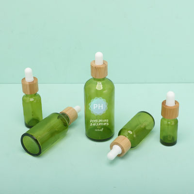 Butelka z zakraplaczem Green Bamboo Essential Oil Aluminiowa i plastikowa obroża