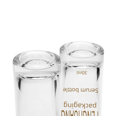 przezroczysta szklana butelka z kroplomierzem na serum 30ml