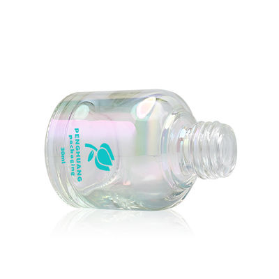 unikalna konstrukcja 30ml butelki na serum ze srebrnym zakraplaczem