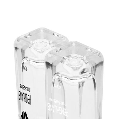 50 ml szklana butelka surowicy z białym zakraplaczem