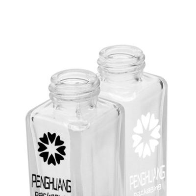 50 ml szklana butelka surowicy z białym zakraplaczem