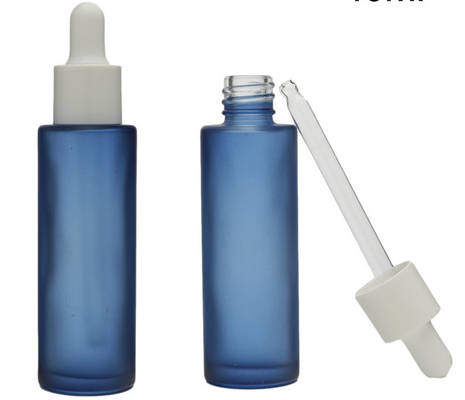 Kolorowe zamrożone 50 ml pusty serum kroplówka Szklana butelka opakowanie do oleju