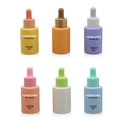 30 ml 20 ml Farby Kolor Butelki z zakraplaczem Olejków Szklane Butelki na Serum