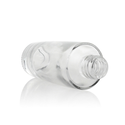 30 ml Szklana butelka z podkładem Frost z pompką Rose Golden