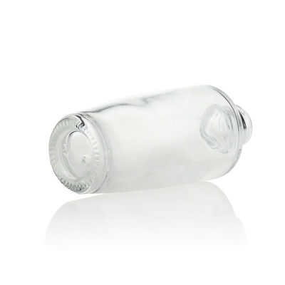 30 ml Szklana butelka z podkładem Frost z pompką Rose Golden